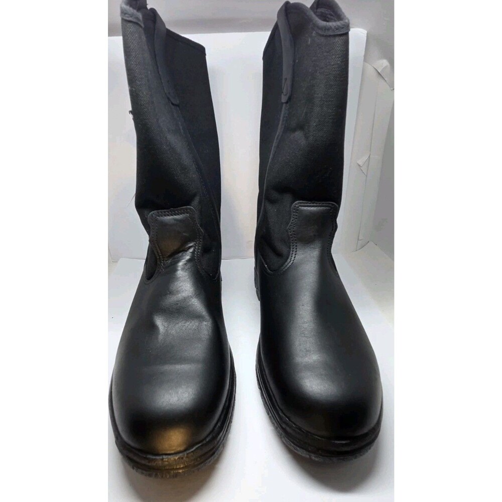 Thorogood Soft toe Men's 10" Pull On Wellington Work Boots Black 834-6211 NWT